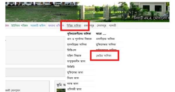 ভোটার তালিকা লিংক ভোটার তালিকা লিংক মার্ক করা স্কিনশট