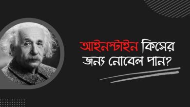 What did Einstein get the Nobel for আইনস্টাইন কিসের জন্য নোবেল পান