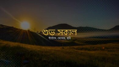 Shuvo Sokal শুভ সকাল স্ট্যাটাস, মেসেজ, ছবি